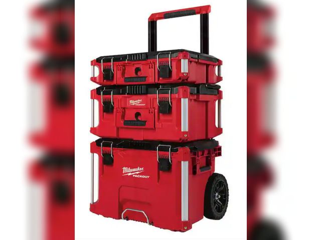 Lot 96-191457 - Milwaukee
PACKOUT 22 in. Rolling Tool Box, 22 in. Large Tool Box and 22 in. Medium Tool Box ProSyste...