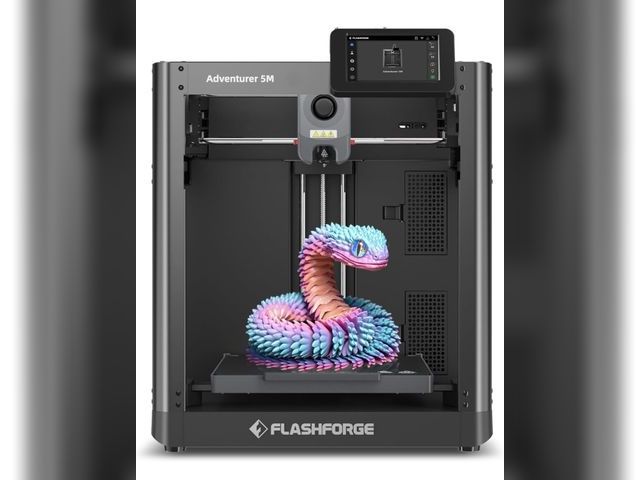 Lot 96-226669 - FLASHFORGE Adventurer 5M 3D Printer with Fully Auto Leveling, Max 600mm/s High Speed Printing, 280°C...