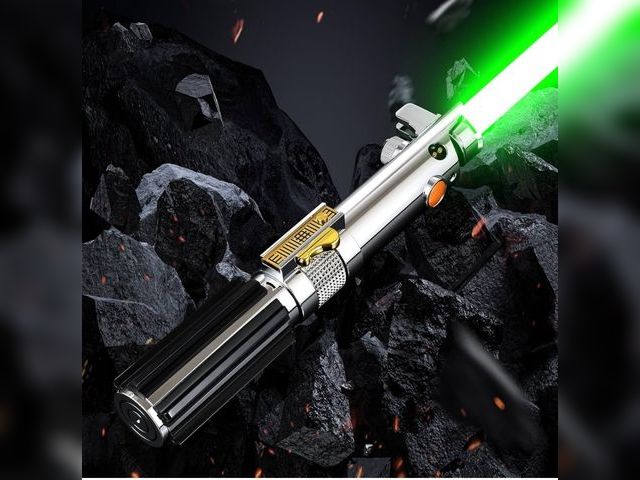Lot 96-169663 - RGB Dueling Lightsaber, Motion Control 39 Sets Sound Effects and 12 Colors Change, Smooth Swing Meta...