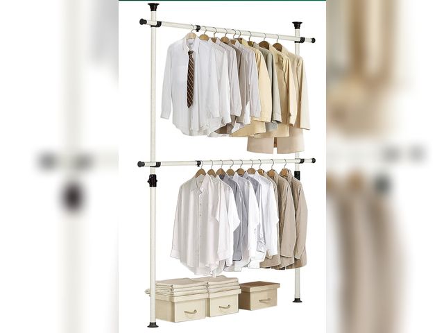 Lot 96-180258 - PRINCE HANGER Heavy Duty Adjustable Garment Rack – One Touch System for Easy Assembly, 352 LBS Load ...