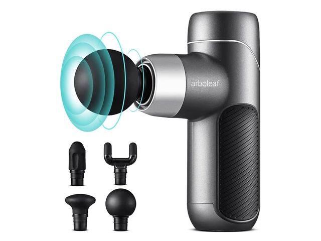 Lot 96-214174 - Mini Massage Gun 0.35kg Small Lightweight Gun with 4 Silicone Tips 5 Speeds 3000RPM Silent Muscle Gu...