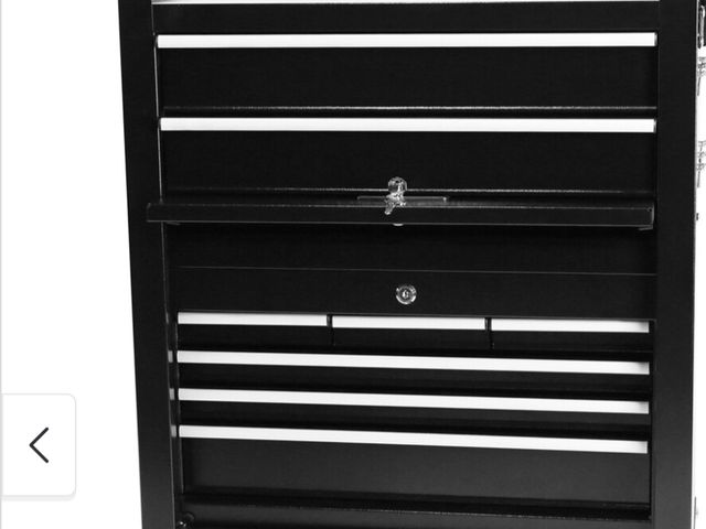 Lot 96-189056 - 8-Drawer Tool Chest with Wheels and Drawers, Lock&amp;Liner Unused, Large Door on Bottom is unattach...