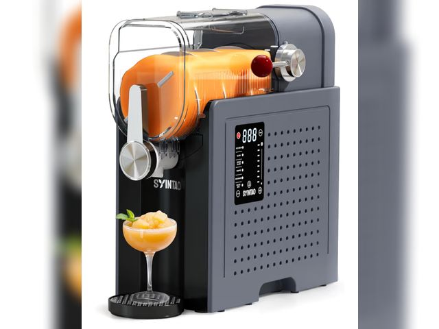 Lot 96-176268 - Syintao Slushie Machine for Home, Soft Serve Ice Cream Machine, 88oz Vessel Slushy Machine with 6 Pr...