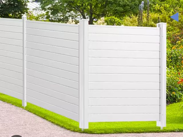 Lot 96-197404 - Costway Outdoor Privacy Fence Panels, appears unused, loose hardware in box.