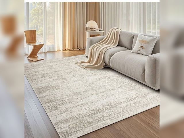 Lot 96-174893 - Washable Rugs 5x7 Area Rugs for Living Room,Rugs for Bedroom, Large Carpets,Ultra Soft Faux Wool Ret...