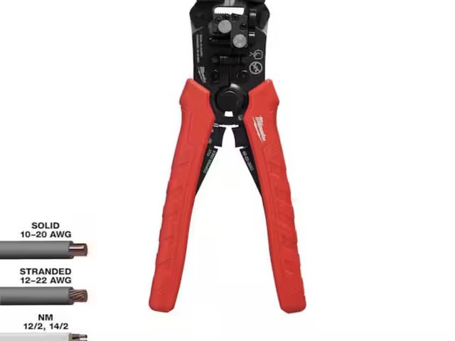 Lot 96-211717 - Milwaukee Self-Adjusting Wire Stripper/Cutter with Comfort Grip Used