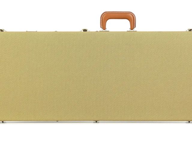 Lot 96-172185 - Gator Cases Deluxe Wood Case for Standard Electric Guitars, Fits Fender Stratocaster/Telecaster, Twe...