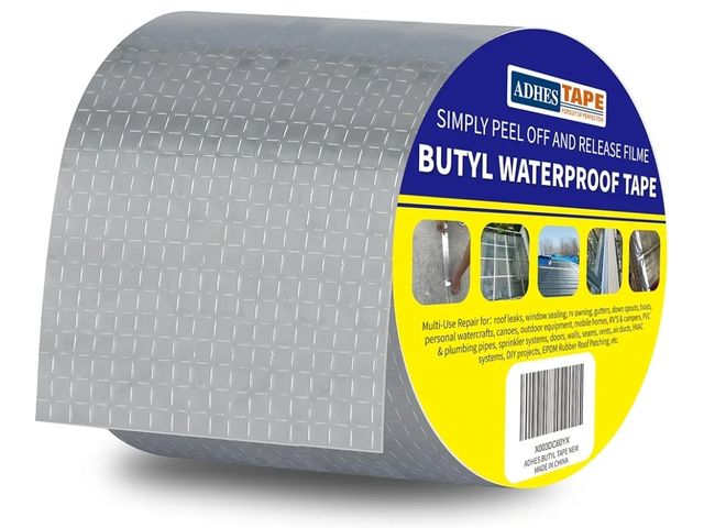 Lot 96-168836 - ADHES Butyl Tape Waterproof Tape Aluminum Foil Tape Sealant Tape 4in x 16ft for RV Repair, Window, B...