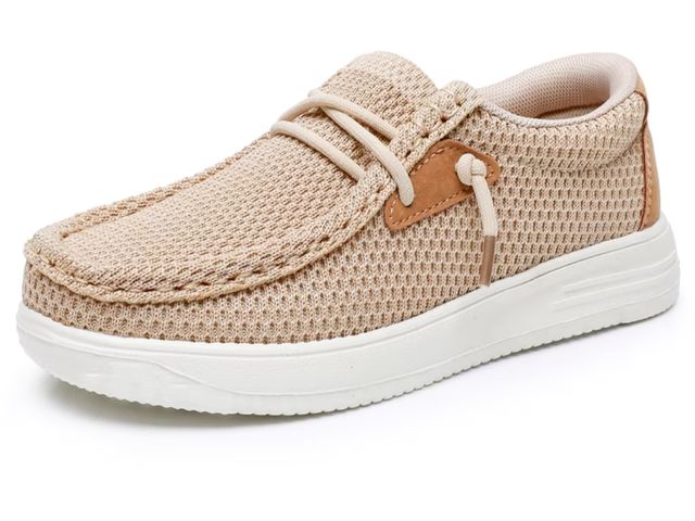 Lot 96-232478 - Felabo Kids Size 1 Boys Slip-On Casual Loafers Canvas Walking Shoes Comfortable New