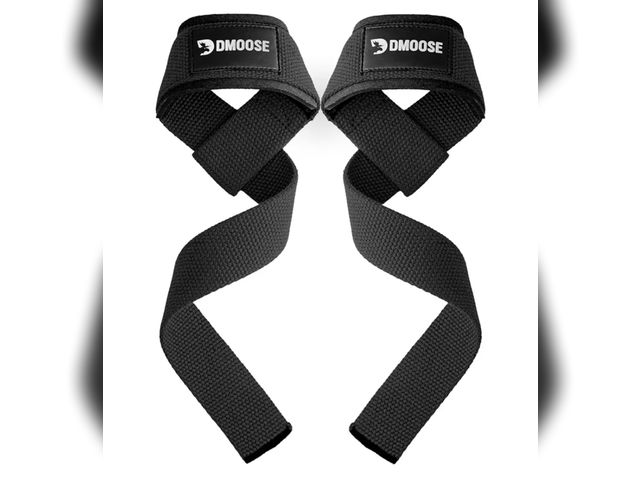 Lot 96-194808 - DMoose Fitness Lifting Straps 24" (Pair) - 5mm Padded Durable Wrist Straps for Weightlifting &amp; P...