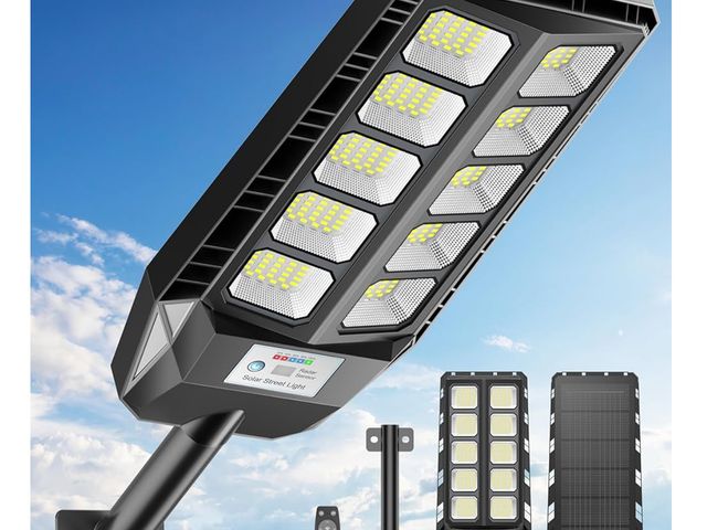 Lot 96-170893 - Deepn Solar Lights Outdoor for Outside, IP66 Waterproof Street Lights Outdoor, 6500K Dusk to Dawn So...