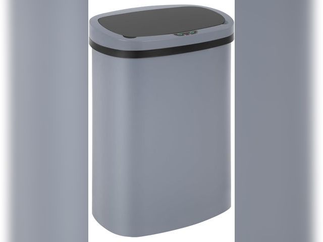 Lot 96-174151 - BestOffice Trash Can Broken-Resistant Plastic Touch Free High-Capacity Garbage Can with Lid for Bedr...