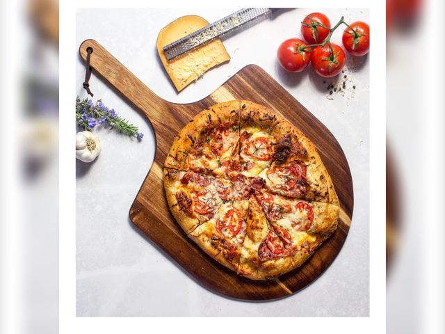 Lot 96-176184 - Totally Bamboo Rock &amp; Branch Acacia Wood Pizza Peel, 13.75 Inch Wooden Pizza Paddle with Handle,...