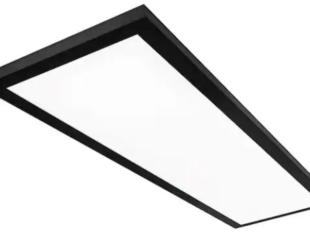 Lot 96-214071 - Commercial Electric
1 ft. x 4 ft. 4000 Lumens Dimmable Matte Black Integrated LED Flat Panel Ceiling...