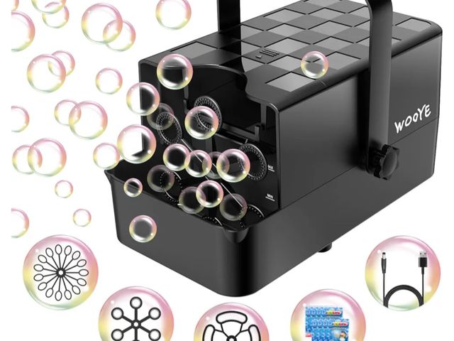 Lot 96-193659 - Upgraded Bubble Machine, Make Big/Medium/Small Bubbles, 2000+ - over 10000+ Per Min, Bubble Machine ...