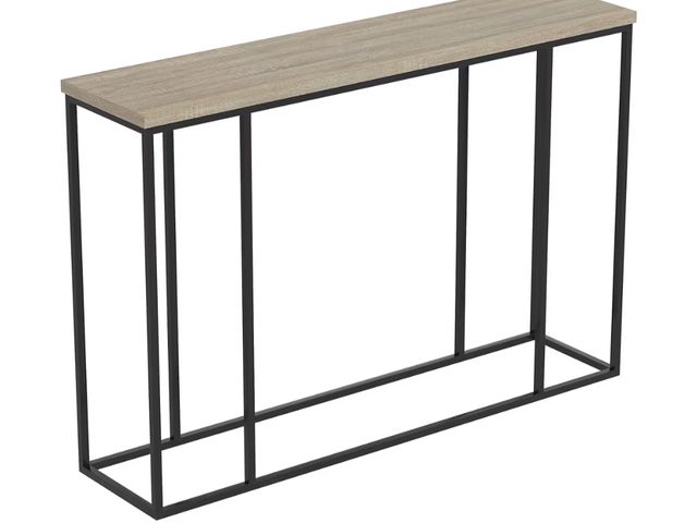 Lot 96-177402 - Safdie Console Sofa Table, L47xW14xH32 inches, Dark Taupe New