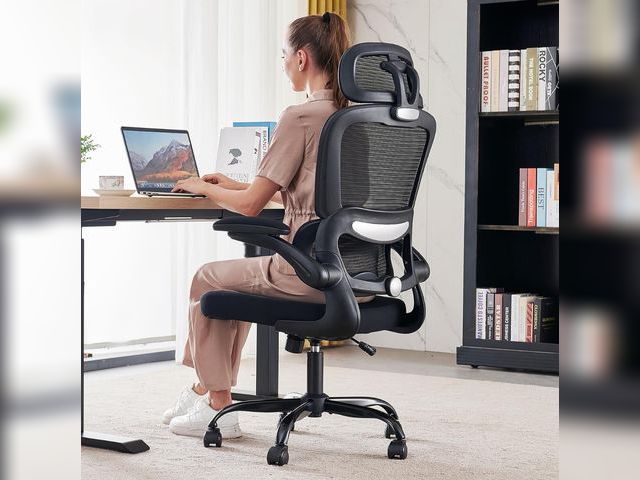 Lot 96-188906 - TRALT Office Chair Ergonomic Desk Chair, 330 LBS Home Mesh Office Desk Chairs with Wheels, Comfortab...