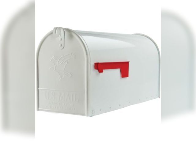 Lot 96-181691 - Elite Large Capacity Galvanized Steel White, Post-Mount Mailbox
New