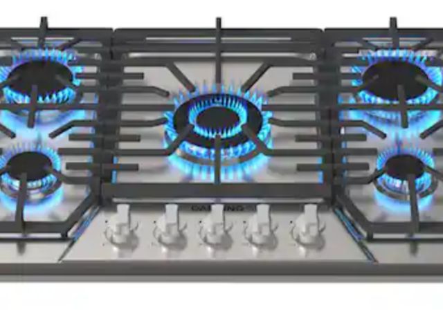 Lot 96-189122 - CASAINC
30 in. Recessed Gas Cooktop in Stainless Steel with 5 Burners, including Power Burners and L...