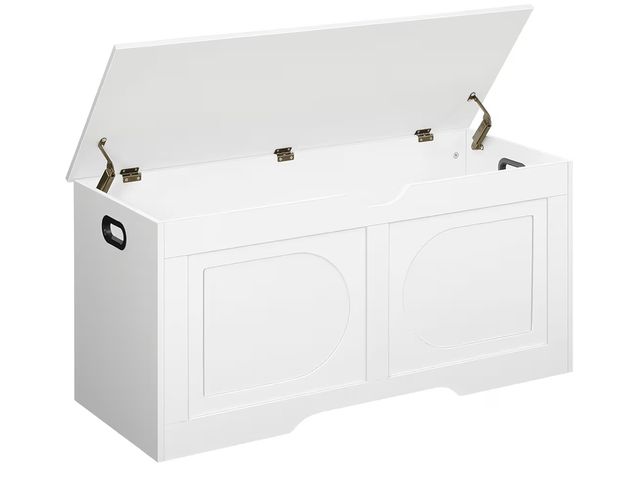 Lot 96-177376 - Storage Chest, 39.4” Toy Box, Entryway Storage Trunk, Shoe Bench with Storage, Engineered Wood Stora...