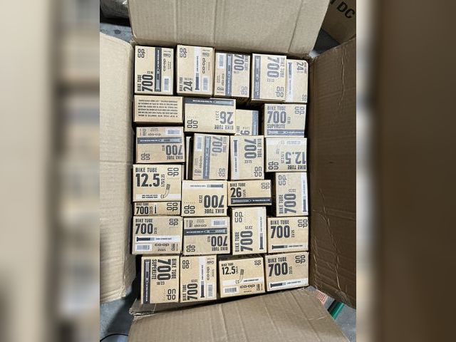 Lot 96-178359 - Large box of bike tubes, various sizes New