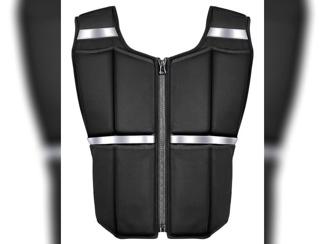 Lot 96-176975 - Adjustable Weighted Vest Men 2-35 lbs/2-45 lbs, Rucking Vests for Walking with Zipper/16pcs Silicone...