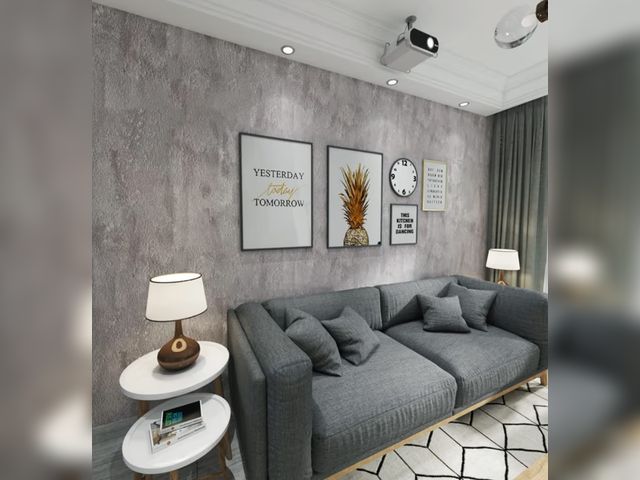 Lot 96-192027 - Boobest 24"x236" Wide Faux Concrete Wallpaper Peel and Stick Countertops Waterproof Matte Cement Con...