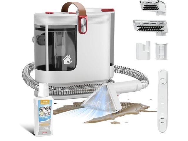 Lot 96-230953 - WURESE Portable Carpet Cleaner Machine – Handheld Deep Cleaner with Self‑Cleaning System &amp; 2 Bru...
