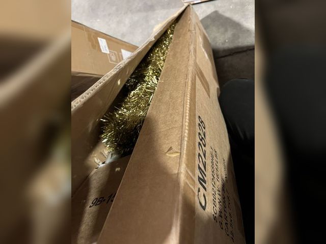 Lot 96-197320 - 6 ft. Tinsel Artificial Christmas Tree Hinged with Foldable Stand New