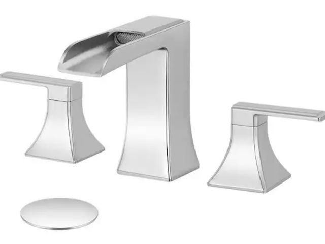 Lot 96-192655 - AKLFGN
8 in. Widespread Double-Handle Waterfall Bathroom Faucet with Pop-Up Drain in Polish Chrome
O...