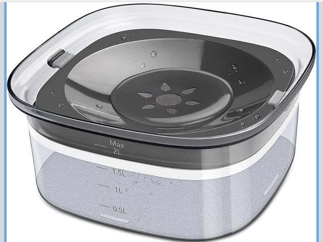 Lot 96-180663 - UPSKY 70oz Dog Water Bowl 2L No Spill Dog Bowl Large Capacity Spill Proof Slow Water Feeder, No Spla...