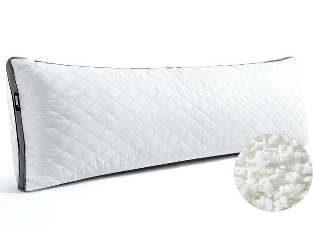 Lot 96-190614 - Body pillow with case, may vary from stock photo New