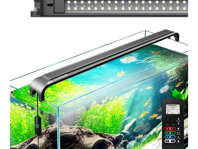 Lot 96-176649 - LED Aquarium Light with Remote, IP67 Waterproof Freshwater Planted Grow Light, Full Spectrum Fish Ta...