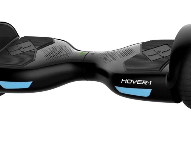 Lot 96-211727 - Hover-1 Helix Electric Hoverboard with Lights &amp; Bluetooth Speaker; Children 8+ 160 lbs - Black M...