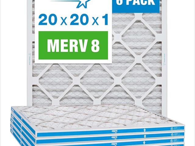 Lot 96-173759 - Aerostar 20x20x1 MERV 8 - 6 Count - High Efficiency Pleated HVAC, Furnace &amp; Air Conditioner Filt...