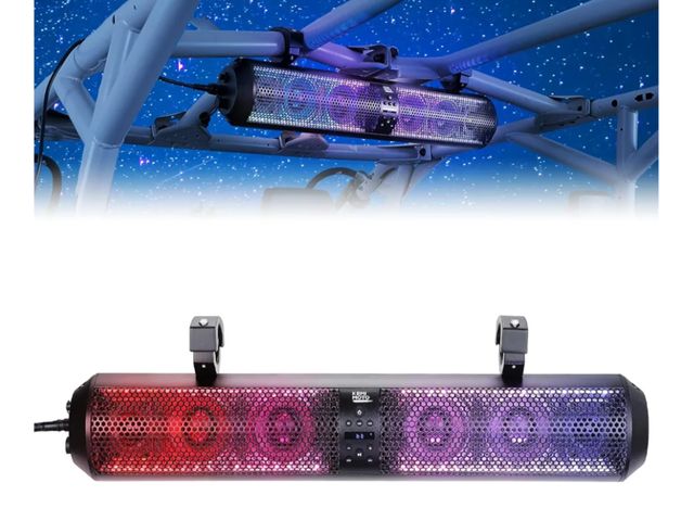 Lot 96-164220 - KEMIMOTO UTV Sound Bar 28 Inch ATV Soundbar 4X Subwoofers LED Party Lights Bluetooth Golf Cart Sound...