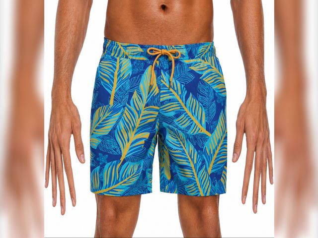 Lot 96-830531 - DAKIMOE Mens Swim Trunks with Compression Liner Quick Dry Board Shorts Beach Sports Short for Men Sw...