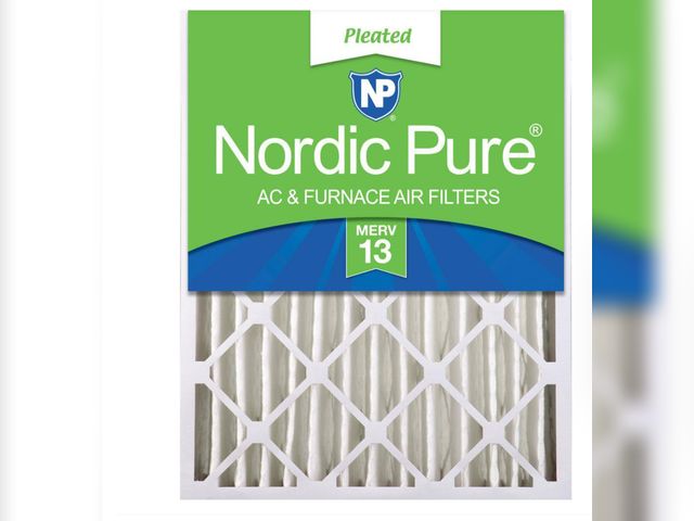 Lot 96-173624 - 2 Pack Merv 13 Nordic Pure Filters 16x25x4 in new