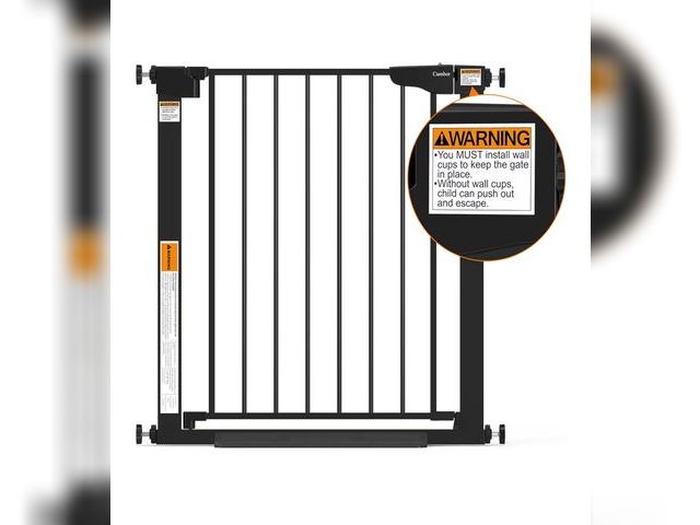 Lot 96-210015 - Cumbor 29.7-46" Baby Gate for Stairs, Mom's Choice Awards Winner-Auto Close Dog Gate for The House, ...