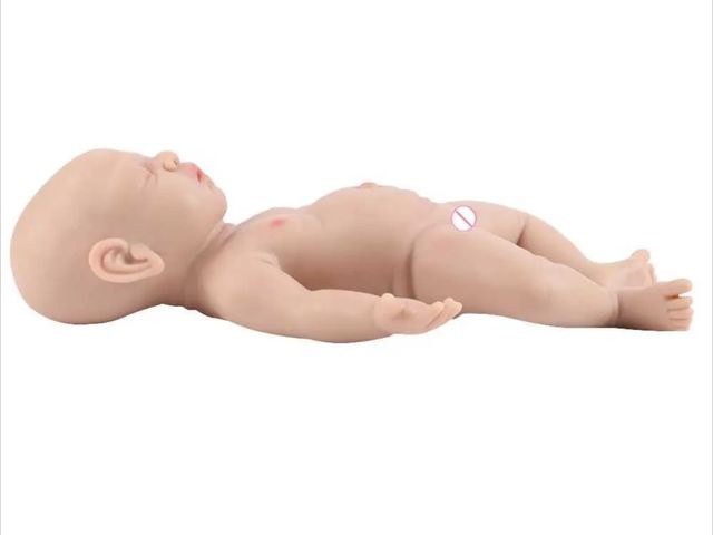 Lot 96-227792 - Realistic Heavy Rubber Reborn Baby Girl Doll unused