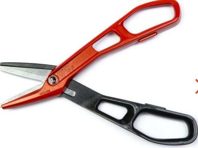 Lot 96-167050 - Crescent 12" Lightweight Aluminum Tinner Snips lightly used untested