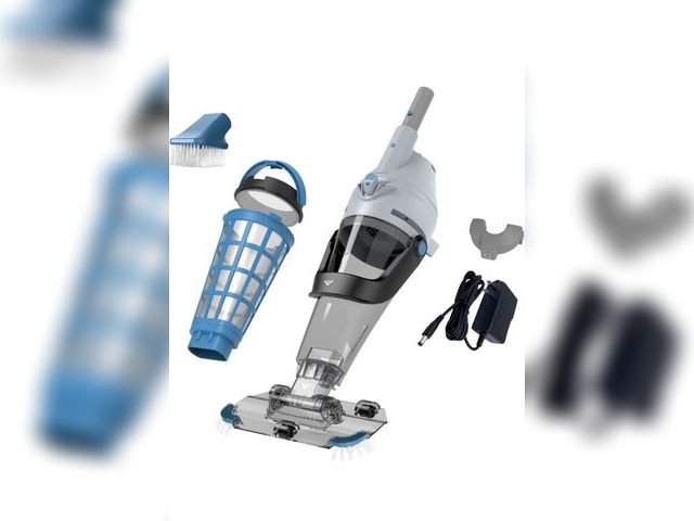 Lot 96-173735 - KOKIDO 2025 Rechargeable Pool Vacuum, 3X Oversized Stainless Steel Filter, 15GPM Flow Rate, Run 90mi...