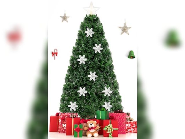 Lot 96-192205 - Goplus 5-ft Pre-lit Artificial Christmas Tree with Multicolor LED Lights
Open box 
Appears Unused 
E...