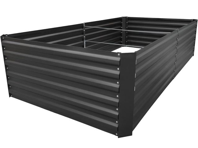 Lot 96-173858 - 8x4x2FT Metal Raised Garden Bed Kit, Galvanized Outdoor Garden Bed Planter Box for Vegetables, Flowe...