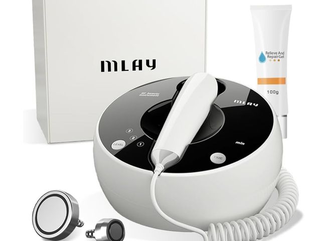 Lot 96-164392 - MLAY Professional RF Beauty Machine, Radio Frequency Face Machine with 2 Probes, at Home Radio Frequ...