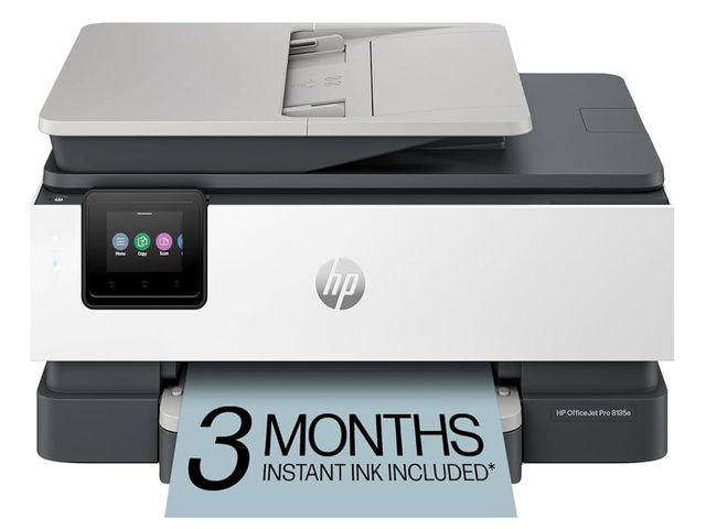 Lot 96-169599 - HP OfficeJet Pro 8135e Wireless All-in-One Color Inkjet Printer, Print, scan, copy, fax, ADF, Duplex...