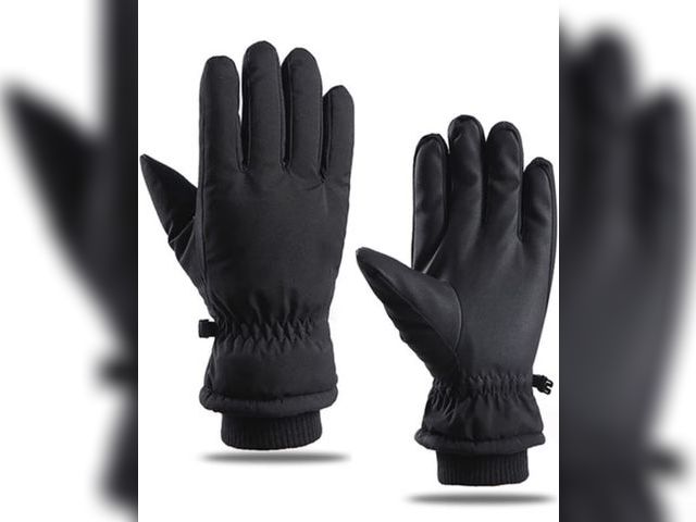 Lot 96-166695 - Ski Gloves, vary from stock photo, faux fur lines and faux leather palm. Size XL. New