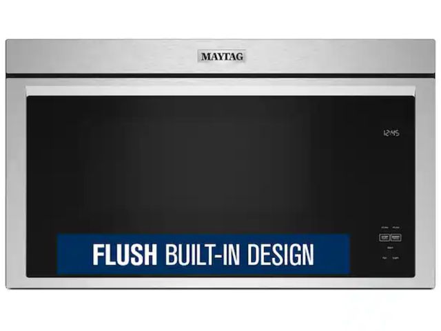 Lot 96-175228 - Maytag
30 in. W 1.1 cu. ft. Fingerprint Resistant Stainless Steel Flush Built-In 1000-Watt Over the ...