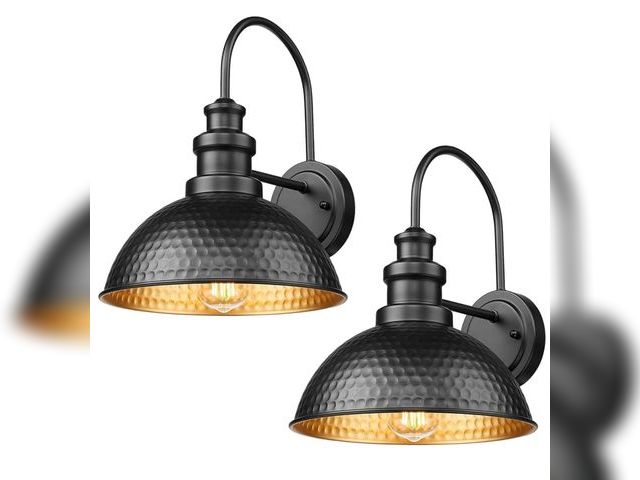 Lot 96-170070 - Casia Outdoor Farmhouse Barn Lights, Anti-Rust Outdoor Wall Sconce, Exterior Wall Lights, Front Door...