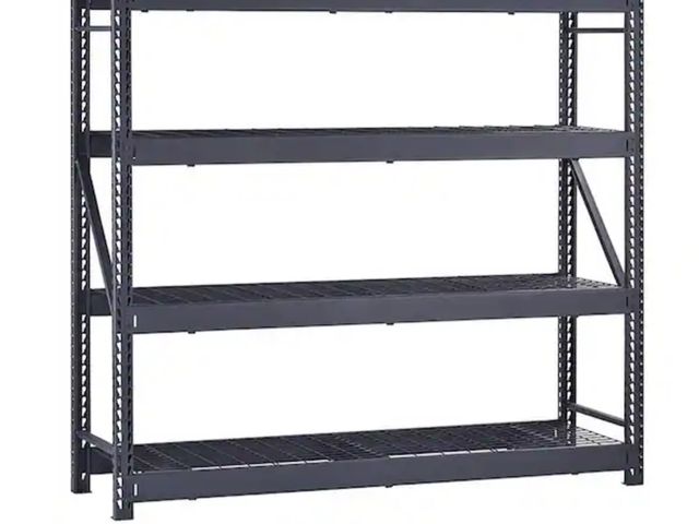 Lot 96-189943 - Husky
4-Shelf Metal Industrial Duty Freestanding Garage Storage Shelving Unit in Black (77 in. W x 7...